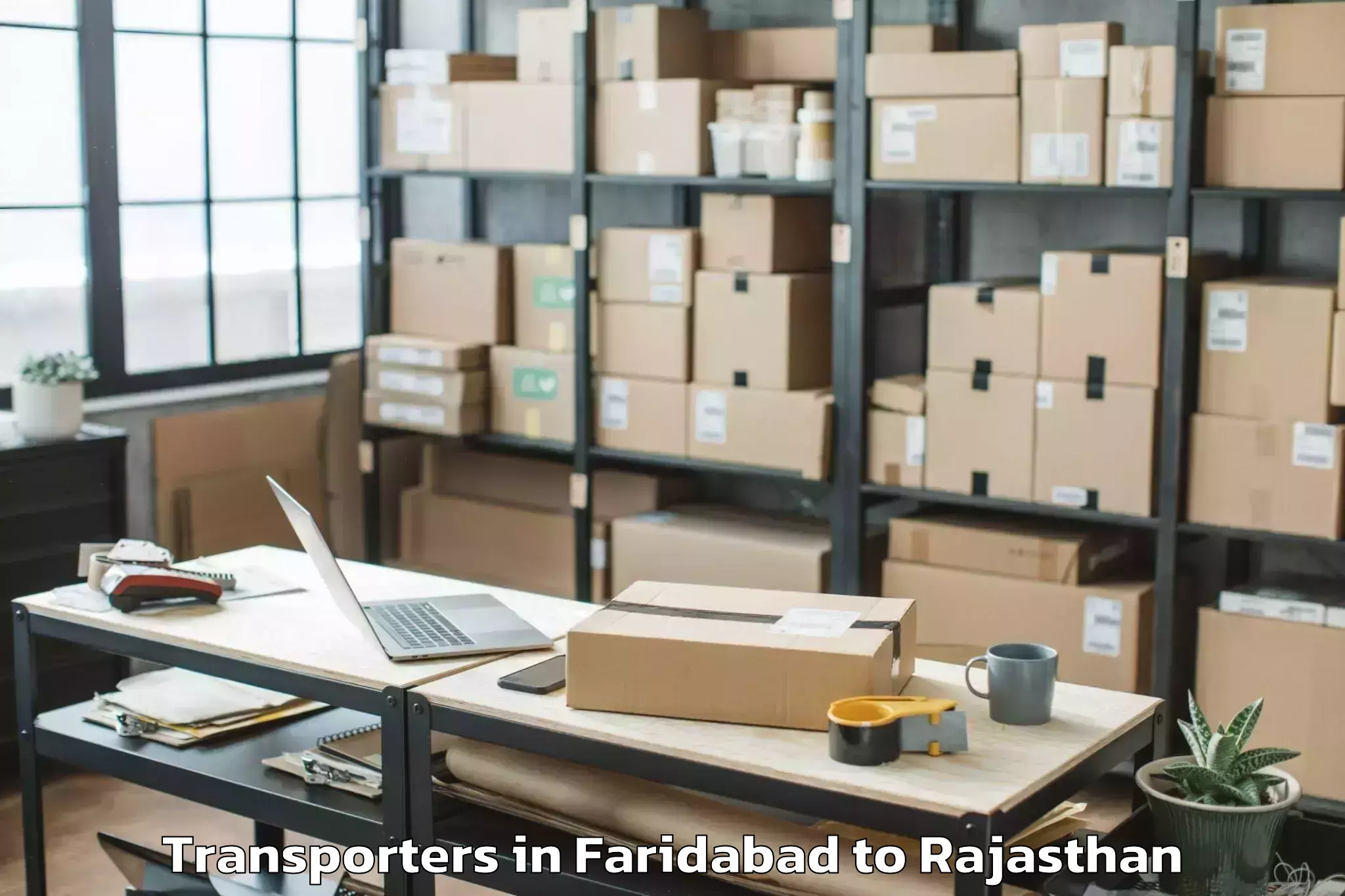 Hassle-Free Faridabad to Sanganer Transporters